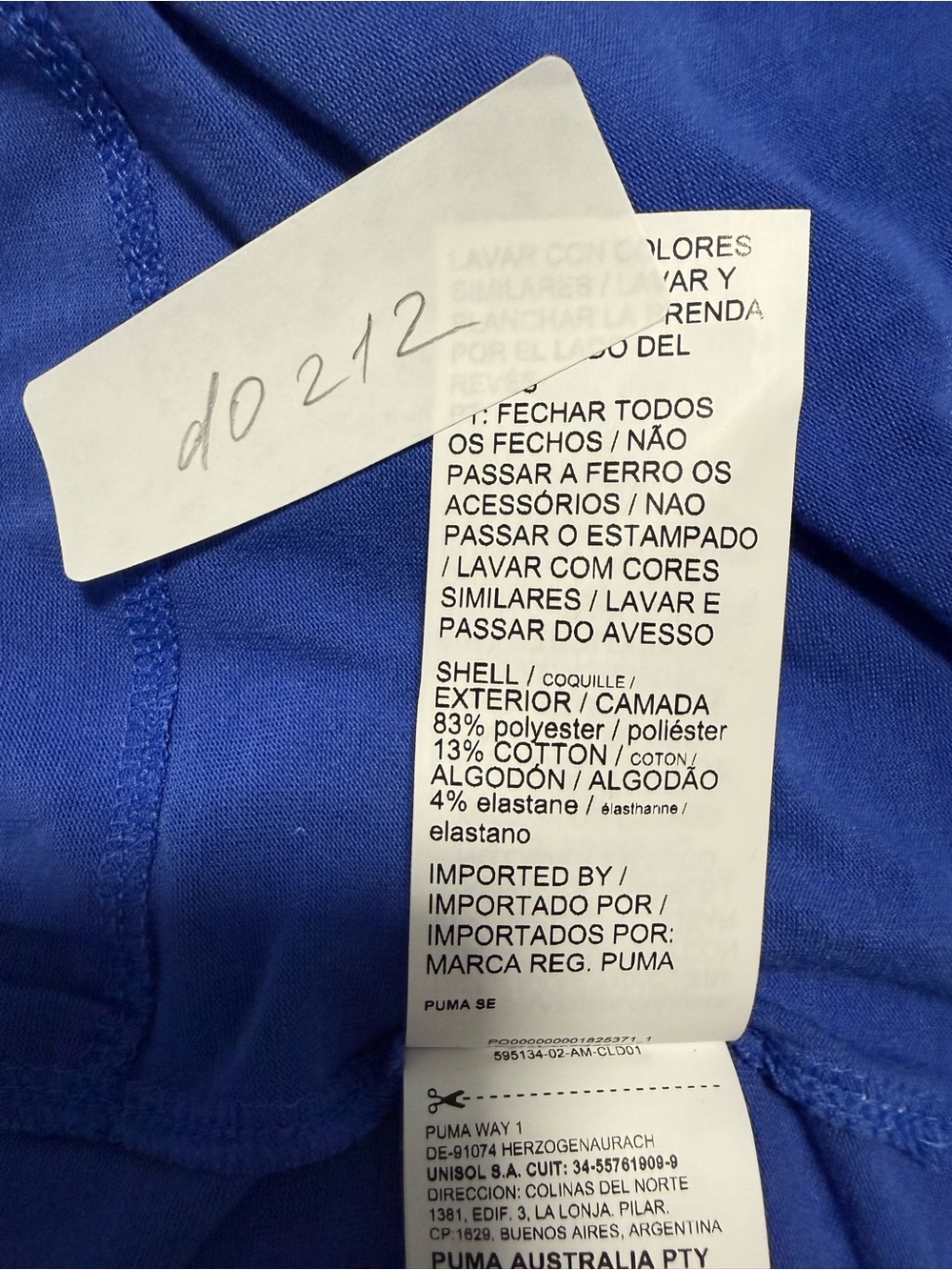 Puma Two-Tone Blue Sleeveless Polo Mini Dress - Picture 8 of 8